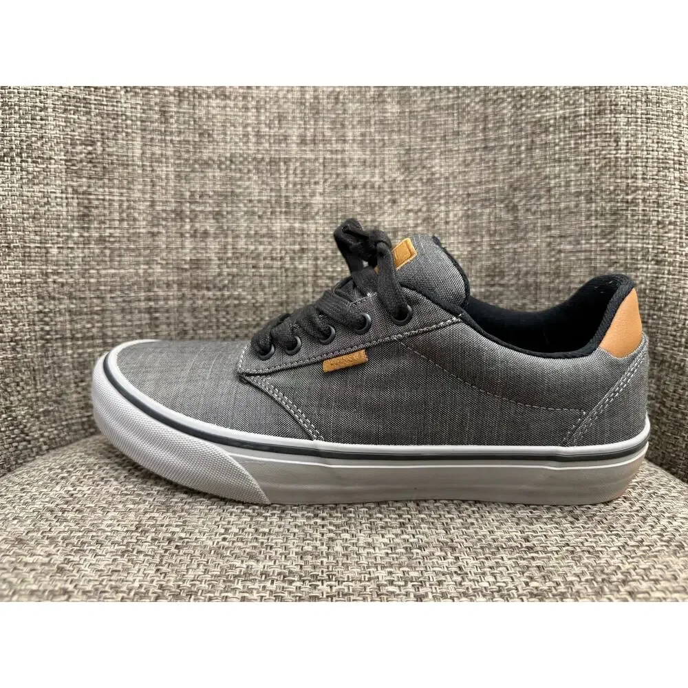 Vans Atwood Deluxe Gray Canvas Low Top Sneakers Men’s Size 9